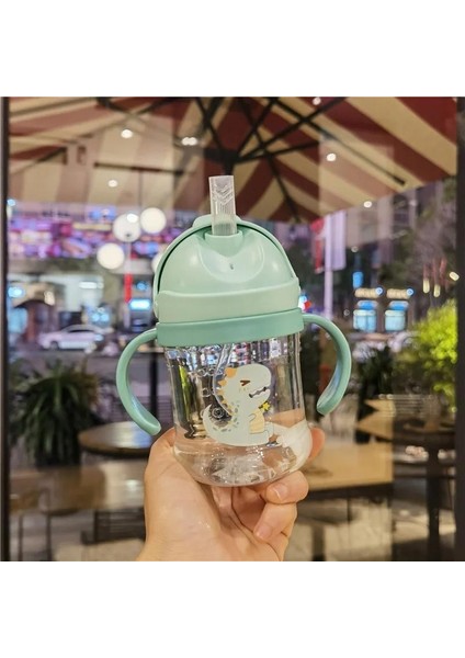 Yürümeye Başlayan Çocuk Dökülmeyi Önleyen Pipetli Geniş Çaplı Içme Şişesi, Yerçekimi Topu Sütlü, Çift Amaçlı Çocuk Besleme (Yurt Dışından)