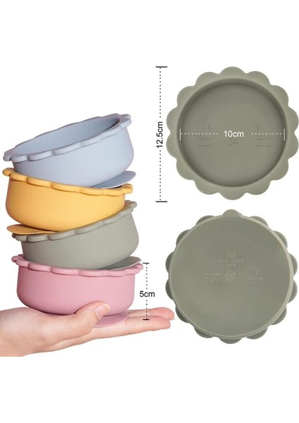 Anne Çocuklar Vantuz Kase Çocuk Su Geçirmez Bebek Besleme Plakası Sofra Yemekleri Mutfak Eşyaları (Yurt Dışından) fırsatları