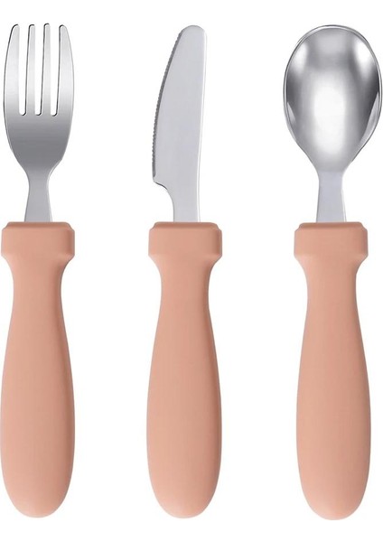 Yeni Besleme Kolu Paslanmaz Çelik Kaşık, Çatal ve Bıçak Seti Sütten Kesilmiş Çocuklar Için Bebek Eğitim Sofra Takımı (Yurt Dışından)
