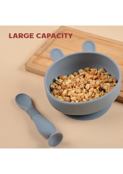 Bpa Içermeyen 2 Parça/1 Takım Besleme Kasesi Çatal Bıçak Takımı Su Geçirmez Kaşık Kaymaz (Yurt Dışından) modelleri