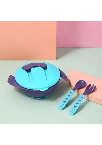 Vantuz Kaşıklı Kase Çocuk Sofra Takımı Bebek Besleme Yürümeye Başlayan Çocuk Kaymaz Öğrenme Seti (Yurt Dışından) fiyatları