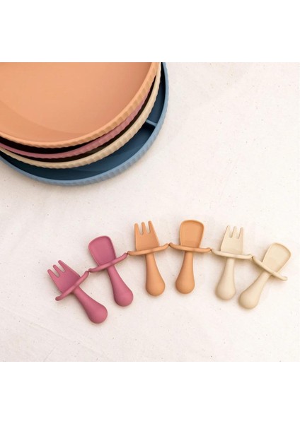 Yeni Besleme Mini Kaşık ve Çatal Bebek Sofra Takımı Eğitimi Uygulamalı Yetenek Çocuk Malzemeleri (Yurt Dışından) fiyatları