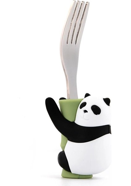 Lofca Panda Bebek Kaşık Tembel Hayvan Çatal Besleme Yemek Yemeyi Öğrenme Çocuk Sofra Takımı Bpa Içermez (Yurt Dışından)