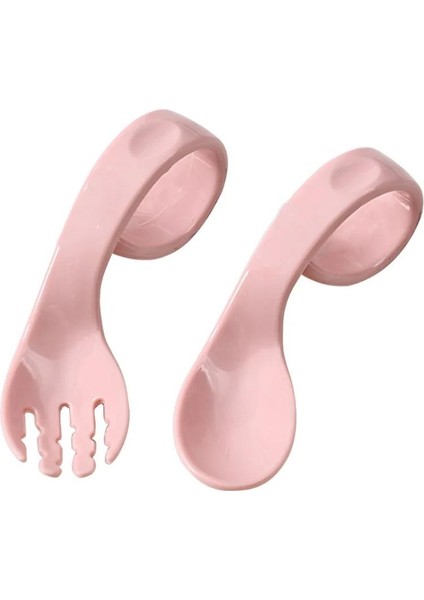 Çocuklar Halka Kavisli Saplı Kaşık ve Çatalla Eğitim Kaşığıyla Beslenmeyi Öğreniyorlar. (Yurt Dışından) fiyatları