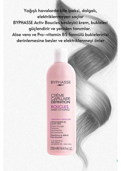 Bukleli Saçlar Için Şekillendirici Bakım Kremi 250ml