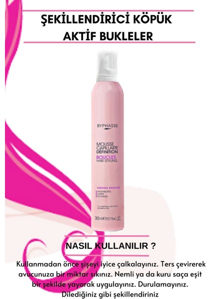 Bukle Belirginleştirici Nemlendirici Köpük 300ml indirimleri