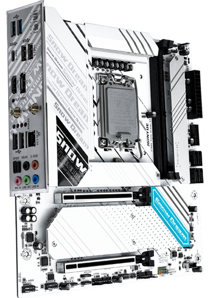 Jgınyue Z790M Snow Dream D5 Intel Z790 Chıpset Ddr5 8000 Mhz(Oc) 1700 Soket Matx Gamıng Anakart