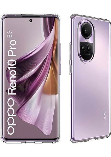 Oppo Reno 10 Pro Premium Şeffaf Silikon Kılıf