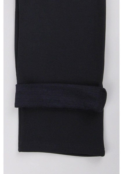 Geniş Kesim Içi Polarlı Rahat Kız Çocuk Eşofman Altı Lacivert fırsatları