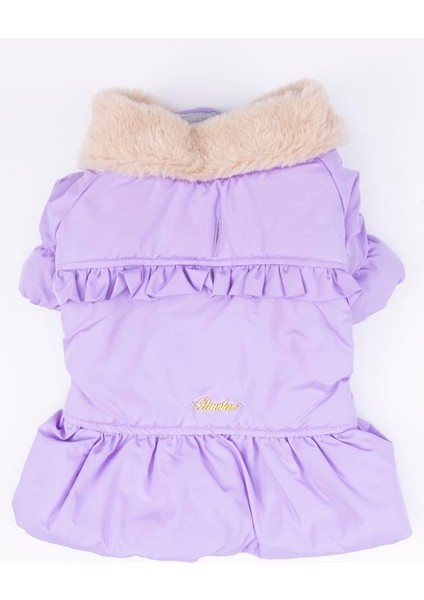 Lila Elizabeth Polarlı Su Geçirmez Küçük Irk Köpek Yağmurluğu modelleri