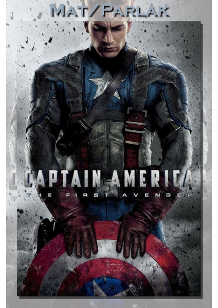 Captain America 1/Kaptan Amerika Ilk Yenilmez Film Posteri Baskı