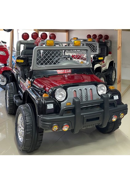 Aliş Mega Çift Kişilik 12 Volt Uzaktan Kumandalı Akülü Araba / Jeep