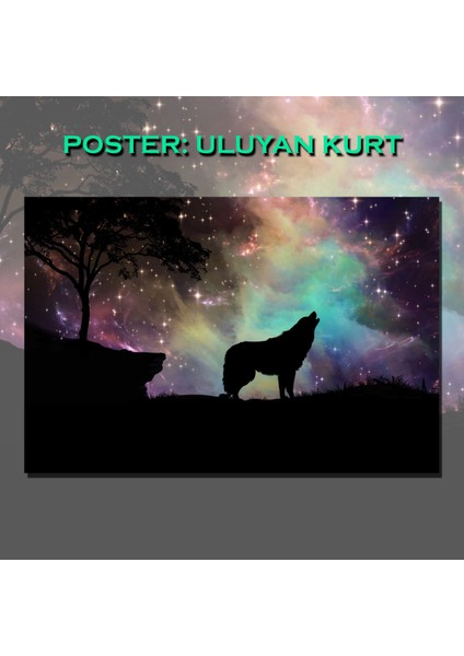 Uluyan Kurt Hayvan Posteri Baskı fiyatları
