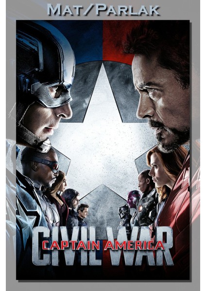 Captain America Civil War/Kaptan America Iç Savaş Film PosteriBaskı