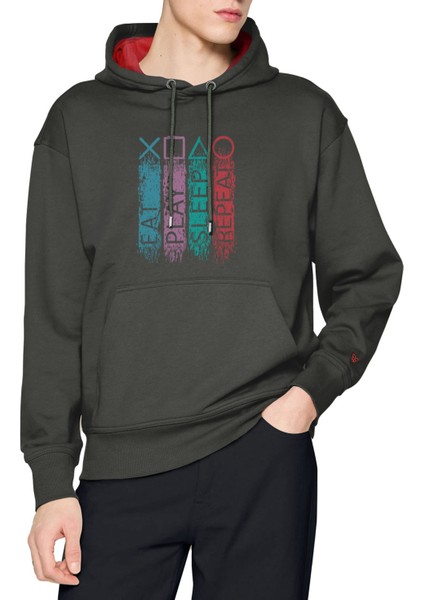 Gamer Kapşonlu Tasarım Sweatshirt fiyatları