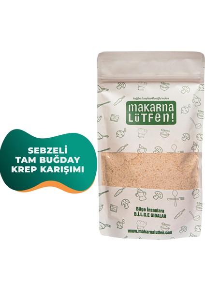 Makarna Lütfen Sebzeli Tam Buğday Krep Karışımı 177 gr