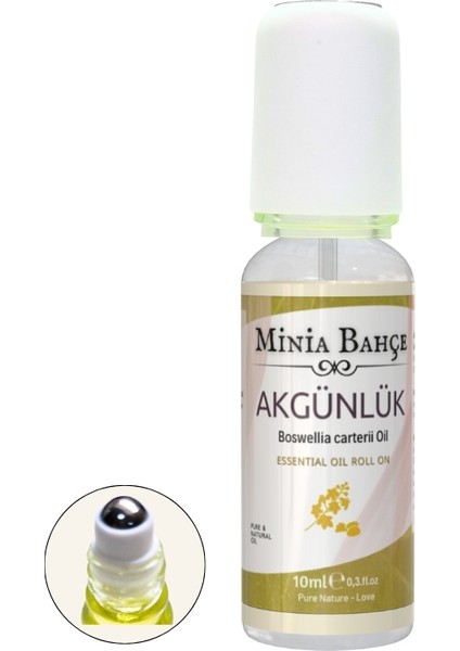 Doğal Roll On, Akgünlük Uçucu Yağı, Jojoba Yağı. 10ml