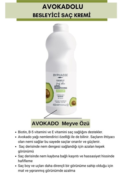 Family Fresh Avokadolu Besleyici Saç Kremi 400ml