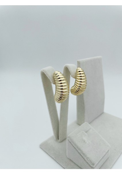 Xupıng Jewelry Bombeli Uzun Küpe