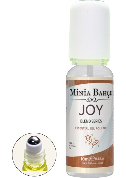 Doğal Roll On, Neşe Uçucu Yağ Karışımı, Jojoba Yağı. 10ml