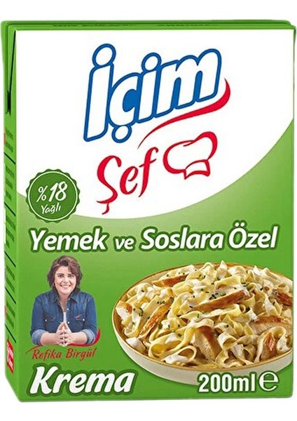 Içim Şef %18 Krema (200 Ml) X6 Adet