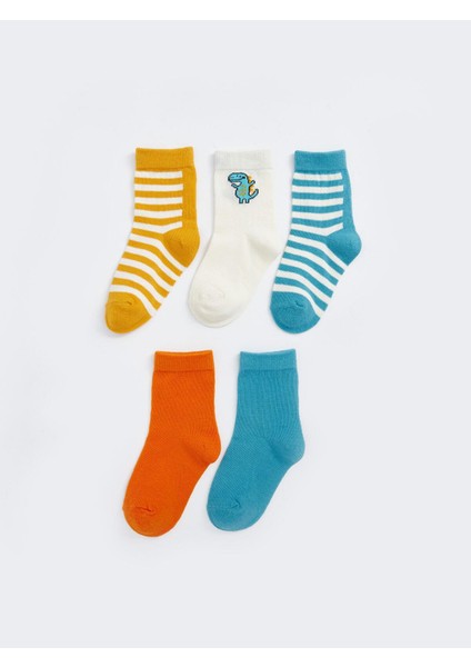 Lcw Baby Çizgili Erkek Bebek Soket Çorap 5'li fiyatları