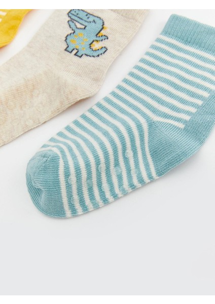 Lcw Baby Çizgili Erkek Bebek Soket Çorap 5'li indirimleri
