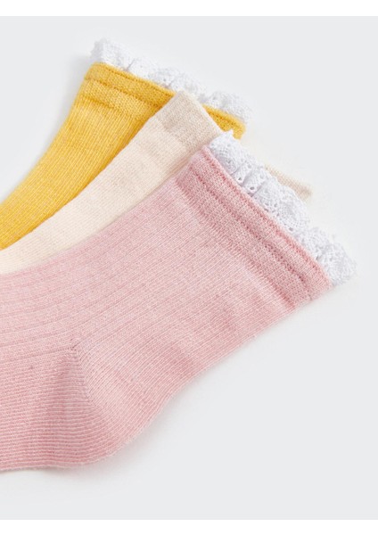 Lcw Baby Basic Kız Bebek Soket Çorap 3'lü modelleri