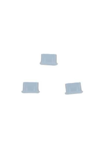 Tüm Type-C Telefonlara Uyumlu Toz ve Kir Önleyici Şarj Soketi Koruyucu Tıpa Slikon 3 Adet Beyaz