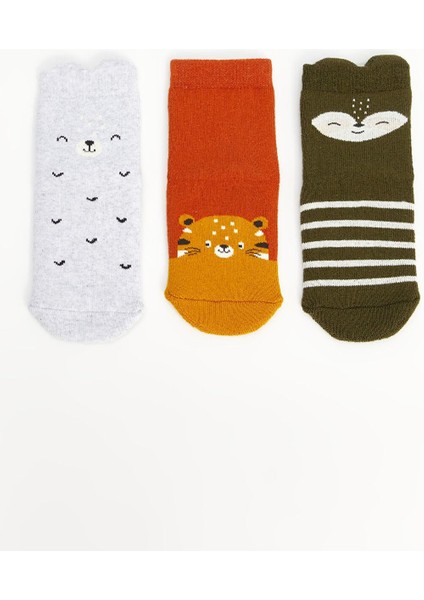 Baby Baskılı Erkek Bebek Soket Çorap 3'lü fiyatları