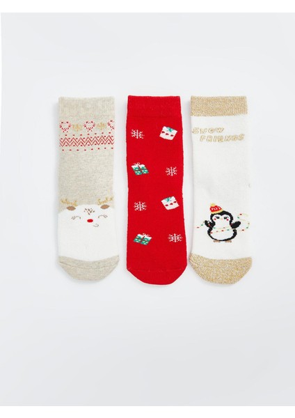 Baby Baskılı Kız Bebek Soket Çorap 3'lü fiyatları