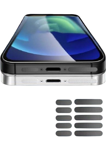 Iphone X/11/12/13/14/15 Pro/promax Tüm Serileri Için Toz ve Önleyici 5 Takım 10 Adet