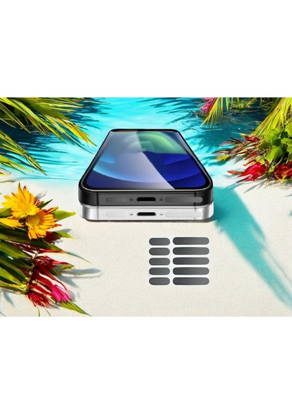 Iphone X/11/12/13/14/15 Pro/promax Tüm Serileri Için Toz ve Önleyici 5 Takım 10 Adet