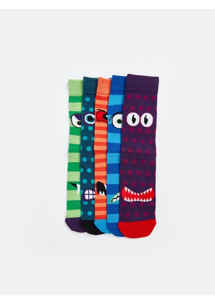 Lcw Accessorıes Baskılı Erkek Soket Çorap 5'li fiyatları