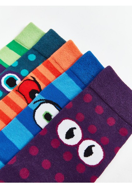 Lcw Accessorıes Baskılı Erkek Soket Çorap 5'li fırsatları