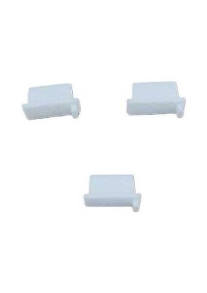 USB Portlar ile Uyumlu Toz ve Kir Önleyici USB Soket Koruyucu Tıpa Slikon 3 Adet Beyaz