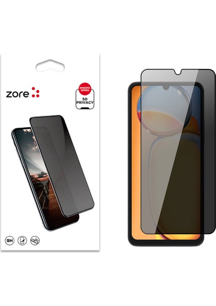 Xiaomi Redmi 13C Zore New 5d Privacy Temperli Ekran Koruyucu