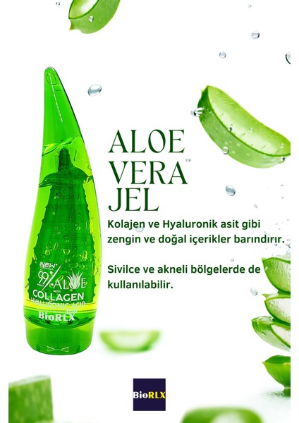 Aloe Vera + Kolajen + Hyalüronik Asit Jel 250 ml