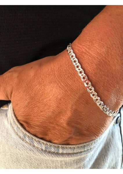 5mm Nano Model 925 Ayar Gümüş Bileklik Sevgiliye,babaya,arkadaşa Hediye