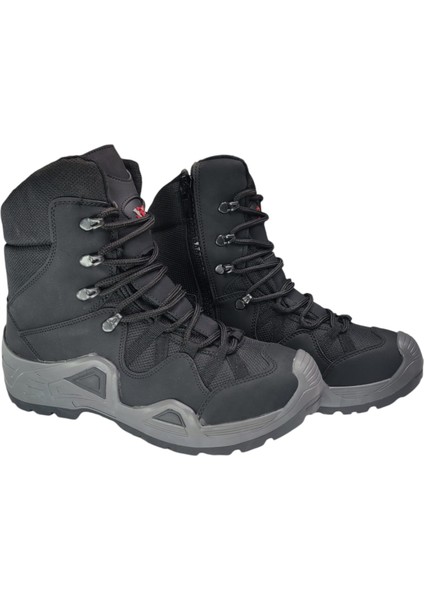 Lıghtınghm Askeri Kamp Taktikal Trekking Fermuarlı Outdoor Suni Deri Taktik Kışlık Bot