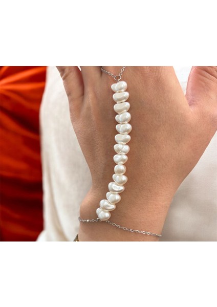 Barok İnci Şahmeran Çelik Bileklik modelleri