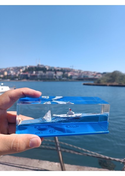 Plastik Batmayan Gemi Aşk Gemisi Mavi 150 X 1650 Soyut 1 Parça