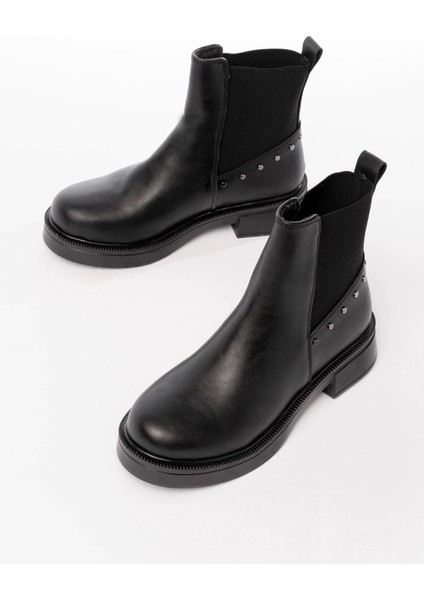 02-2005 Siyah Lastikli Günlük Kadın Bot indirimleri
