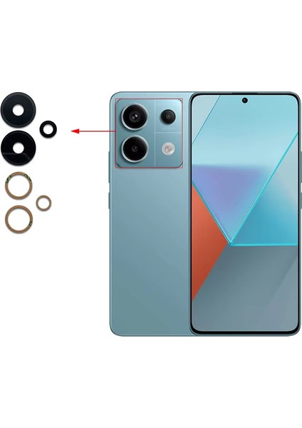 Xiaomi Uyumlu Redmi Note 13 Pro 4g Kamera Lensi Cam 23117RA68G, 2312FPCA6G