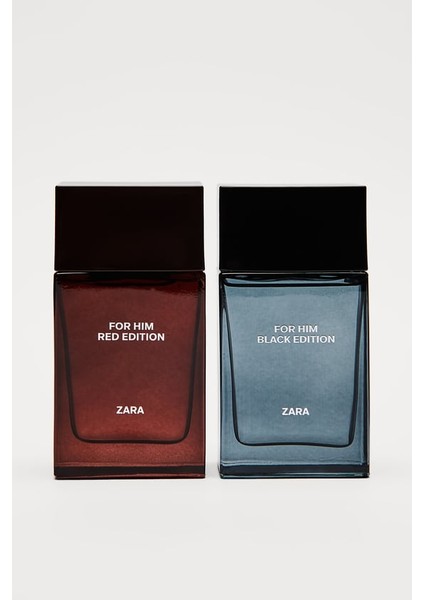 FOR HIM BLACK EDITION EDT + FOR HIM RED EDITION EDP 100 ML 2 x (3,38 FL. OZ). ERKEK PARFÜM SETİ