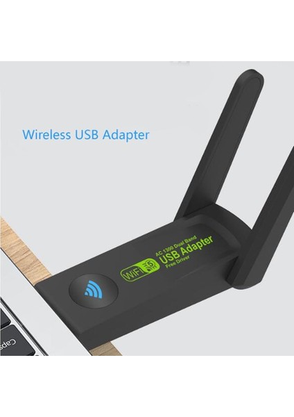 AC1300 Mbps Kablosuz Wifi Alıcı Dual Band USB 3.0 Adaptör 2.4g/5.8g Çift Frekanslı