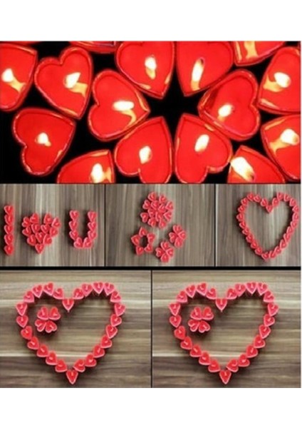 Aşk Paketi Mega Paket- Kuru Gül Yaprağı-Kalpli Mum- Kalpli Balon- Kalpli Folyo Balon-Konfeti- Süpriz Romantik Aşk Paketi