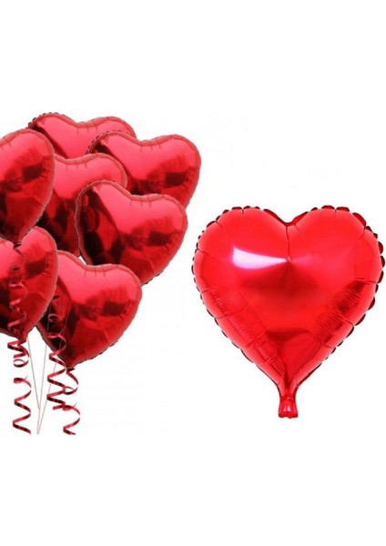 Aşk Paketi Mega Paket- Kuru Gül Yaprağı-Kalpli Mum- Kalpli Balon- Kalpli Folyo Balon-Konfeti- Süpriz Romantik Aşk Paketi