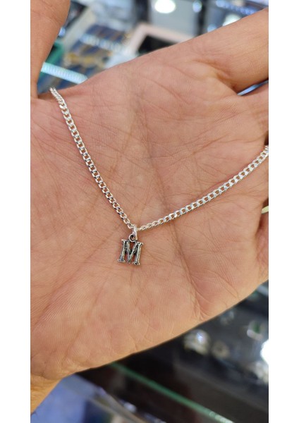 925 Ayar Gümüş 2 mm Gurmet Harfli Bileklik modelleri