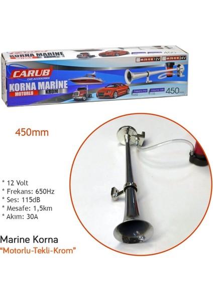 Korna Marin Tekli Motorlu 12 Volt Aynı Gün Kargo